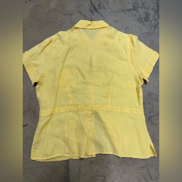 Kim Rogers 100% Linen Blouse PL - Picture 4 of 4